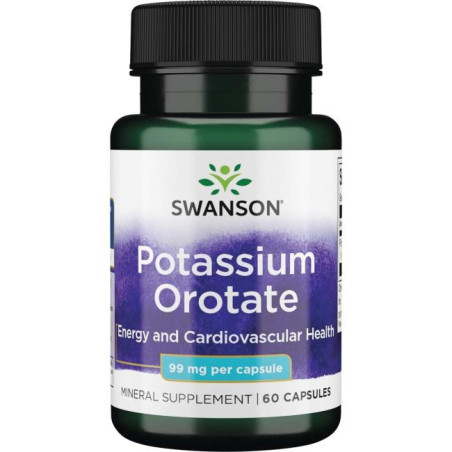 SWANSON Potassium Orotate - Orotan Potasu 99 mg (60 kaps.)