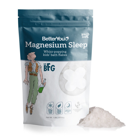BETTERYOU Magnesium Sleep Kids' Bath Flakes - Płatki magnezowe do kąpieli dla dzieci na dobry sen (750 g)
