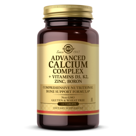SOLGAR Advanced Calcium Complex - D3 + K2 + Zinc + Boron (120 tabl.)