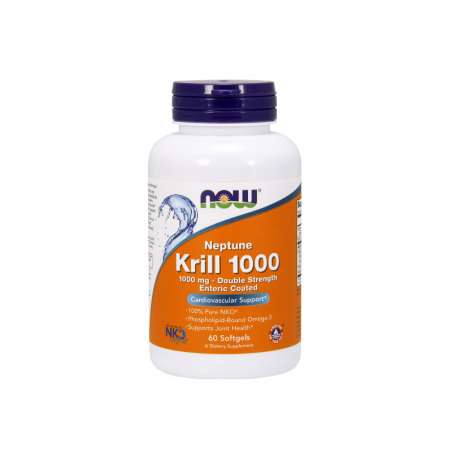NOW FOODS Olej z Kryla 1000 mg - Neptun Krill Oil DHA EPA (60 kaps.)
