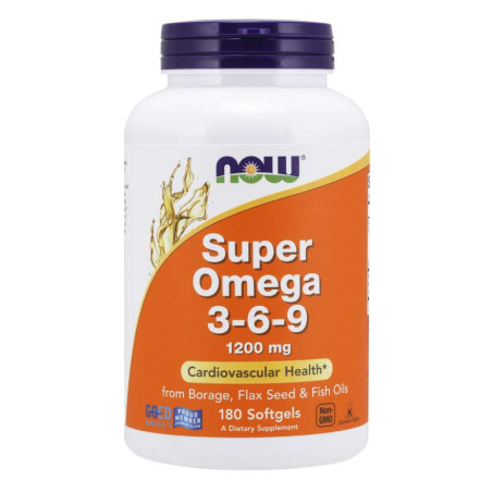 NOW FOODS Super Omega 3-6-9 1200 mg (180 kaps.)