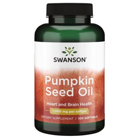 SWANSON Pumpkin Seed Oil 1000 mg (100 kaps.)
