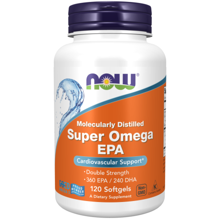 NOW FOODS Super Omega EPA 360 mg DHA 240 mg (120 kaps.)