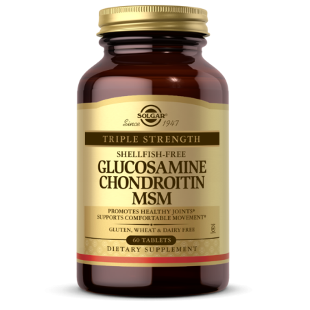 SOLGAR Glucozamine, Chondroitin, MSM (60 tabl.)