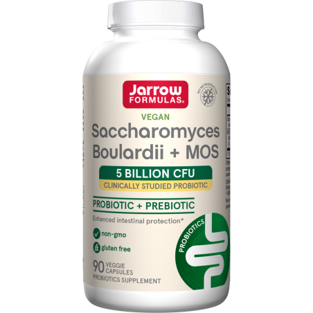 JARROW FORMULAS Vegan Saccharomyces Boulardii + MOS (90 kaps.)
