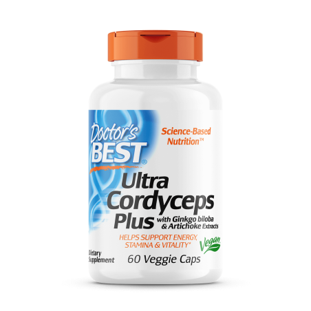 DOCTOR'S BEST Ultra Cordyceps Plus with Ginkgo Biloba & Artichoke Extracts (60 kaps.)