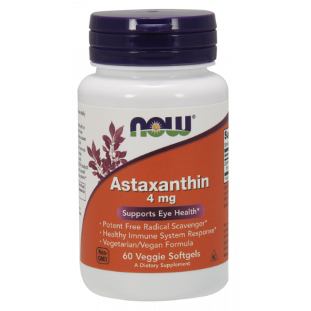 NOW FOODS Naturalna Astaksantyna 4 mg (60 kaps.)