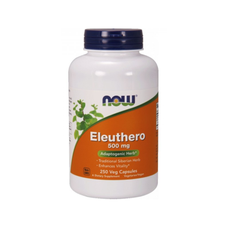NOW FOODS Eleuthero 500 mg - Żeń-szeń Syberyjski (250 kaps.)