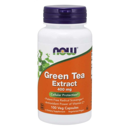 NOW FOODS Green Tea Extract - Zielona Herbata ekstrakt 400 mg (100 kaps.)