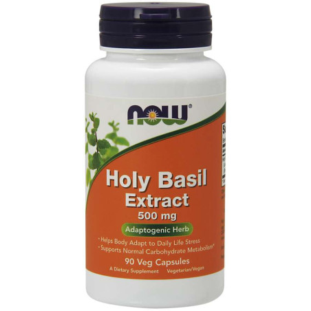 NOW FOODS Holy Basil Extract - Tulsi - Bazylia (90 kaps.)