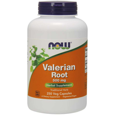 NOW FOODS Valerian Root (Waleriana) - Kozłek Lekarski 500 mg (250 kaps.)