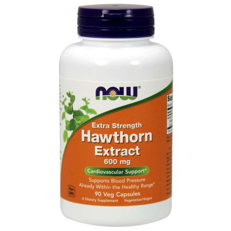 NOW FOODS Hawthorn Extract - Głóg 600 mg (90 kaps.)