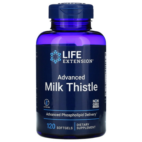 LIFE EXTENSION Advanced Milk Thistle - Ostropest Plamisty (120 kaps.)