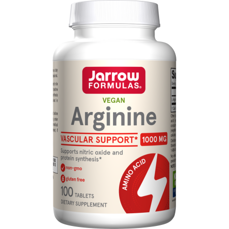 JARROW FORMULAS Arginine - L-Arginina 1000 mg (100 tabl.)