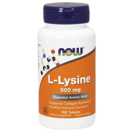 NOW FOODS L-Lizyna 500 mg (100 tabl.)