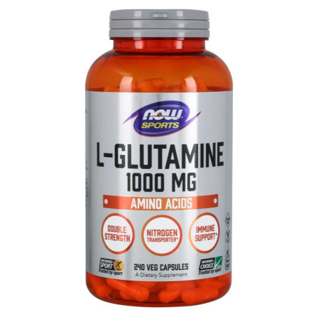 NOW FOODS L-Glutamina (240 kaps.)