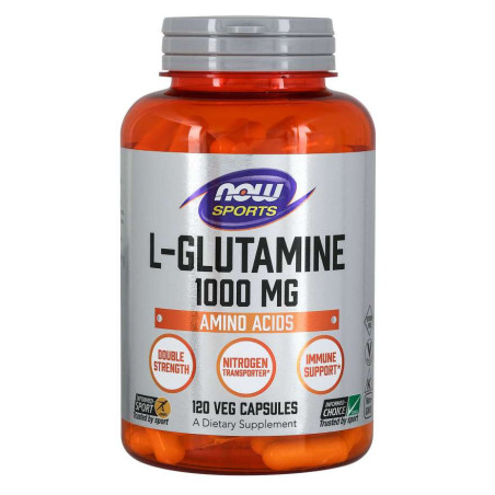 NOW FOODS L-Glutamina (120 kaps.)
