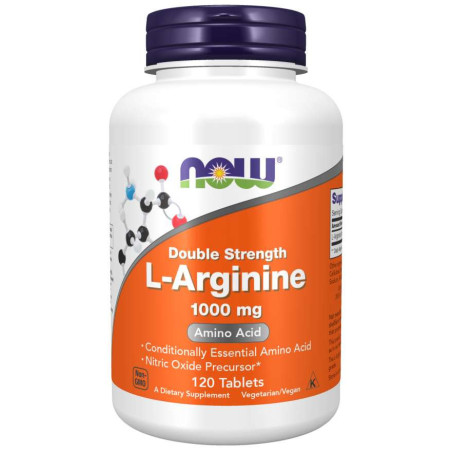 NOW FOODS L-Arginine Double Strength 1000 mg (120 tabl.)