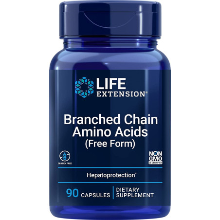 LIFE EXTENSION Branched Chain Amino Acids (BCAA) (90 kaps.)
