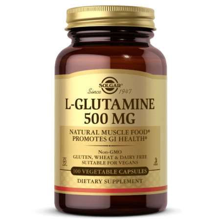 SOLGAR L-Glutamina 500 mg (100 kaps.)