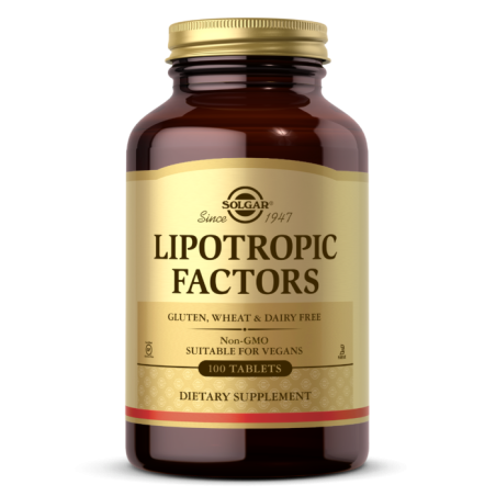SOLGAR Lipotropic Factors - Czynniki lipotropowe (100 tabl.)