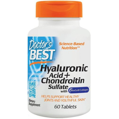 DOCTOR'S BEST Hyaluronic Acid + Chondroitin Sulfate with BioCell Collagen (60 tabl.)