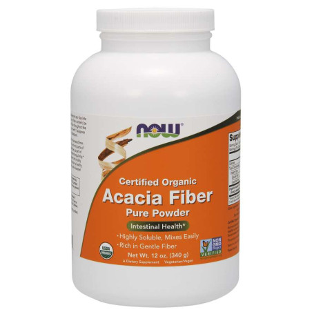 NOW FOODS EKO Acacia Fiber - Błonnik Akacjowy (340 g)