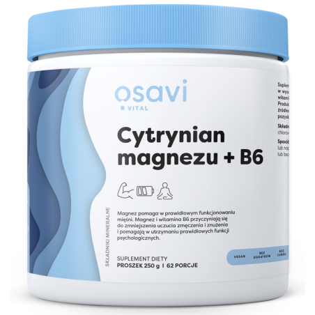 OSAVI Cytrynian magnezu + B6 (250 g)