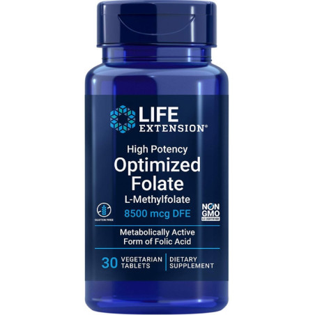 LIFE EXTENSION Folian - High Potency Optimized Folate (30 tabl.)