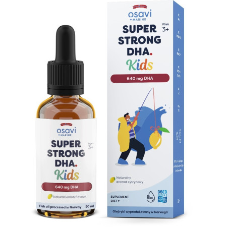 OSAVI Super Strong DHA Kids, 640 mg - smak cytrynowy (50 ml)