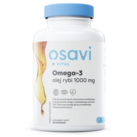 OSAVI Omega-3 olej rybi 1000 mg (120 kaps.)