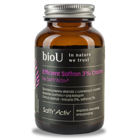 BIOU Szafran - Efficient Saffron by Saffr'Activ (60 kaps.)