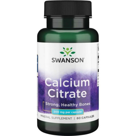SWANSON Calcium Citrate 200 mg (60 kaps.)