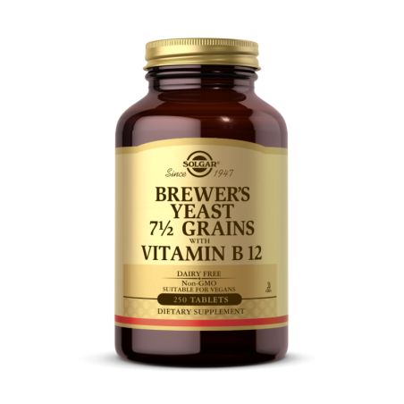 SOLGAR Brewer's Yeast 7 1/2 Grains with Vitamin B12 (250 tabl.)