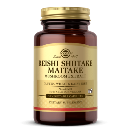 SOLGAR Reishi, Shiitake, Maitake - Mushroom Extract (50 kaps.)