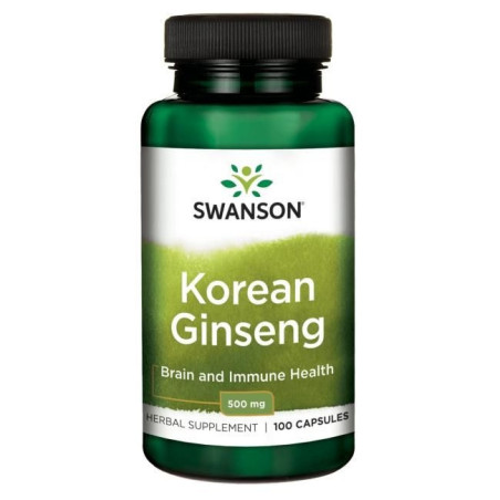 SWANSON Korean Ginseng 500 mg (100 kaps.)