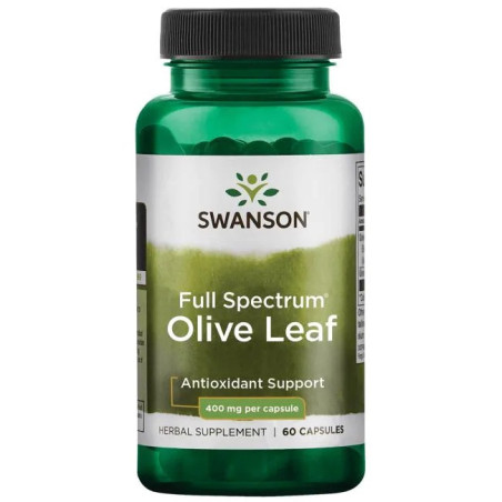 SWANSON Full Spectrum Olive Leaf 400 mg (60 kaps.)