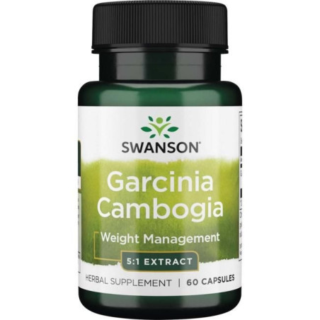 SWANSON Garcinia Cambogia - ekstrakt 5:1 80 mg (60 kaps.)