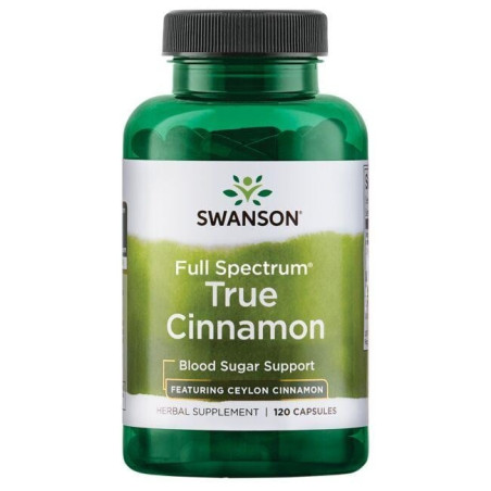 SWANSON Full Spectrum True Cinnamon 300 mg (120 kaps.)