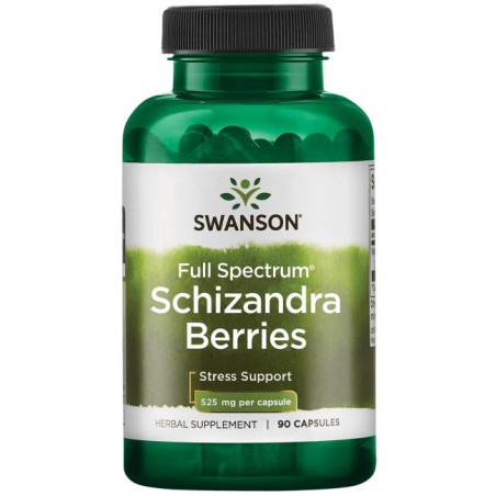 SWANSON Full Spectrum Schisandra Berries 525 mg (90 kaps.)
