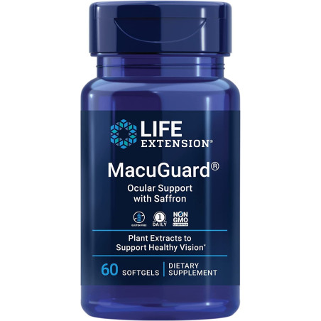 LIFE EXTENSION MacuGuard Ocular Support with Saffron (60 kaps.)