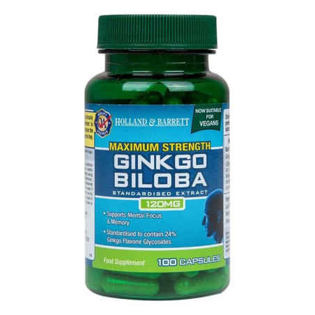 HOLLAND & BARRETT Maximum Strength Ginkgo Biloba 120 mg (100 kaps.)