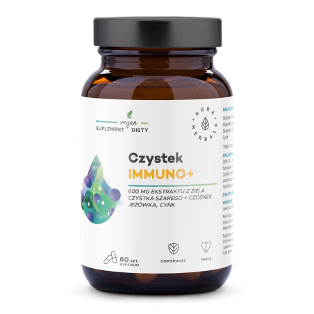 AURA HERBALS Czystek Immuno+ (60 kaps.)