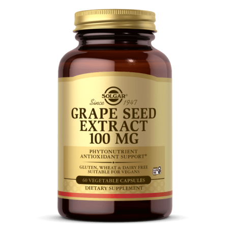 SOLGAR Grape Seed - Ekstrakt z Pestek Winogron 100 mg (60 kaps.)