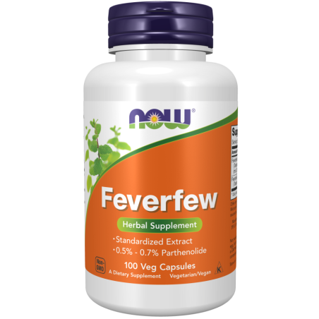 NOW FOODS Feverfew - Wyciąg z ziela złocienia maruny 175 mg (100 kaps.)