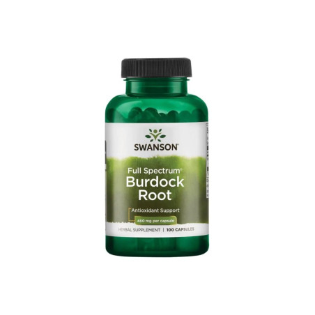 SWANSON Full Spectrum Burdock Root - Korzeń Łopianu 460 mg (100 kaps.)