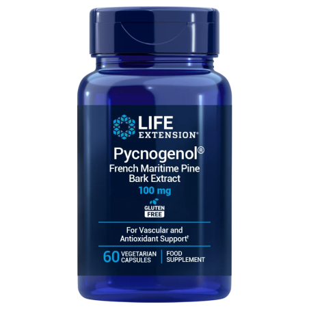 LIFE EXTENSION Pycnogenol French Maritime Pine Bark Extract 100 mg EU (60 kaps.)