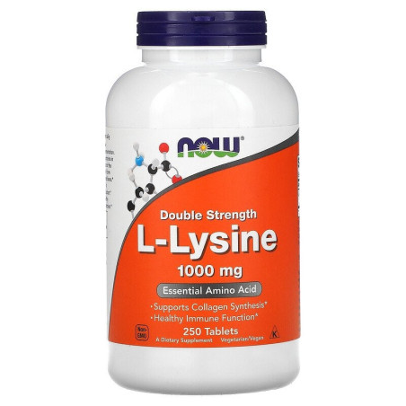 NOW FOODS L-Lizyna 1000 mg (250 tabl.)