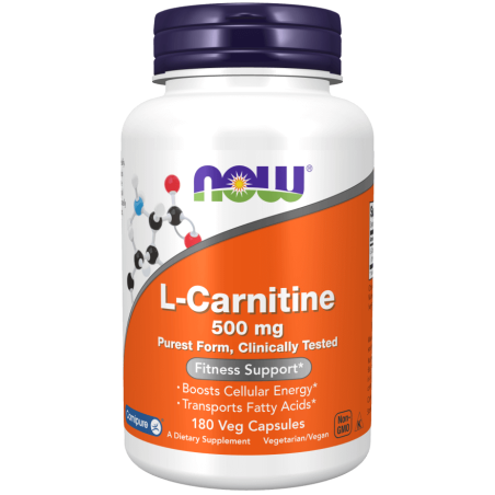 NOW FOODS L-Carnitine 500 mg (180 kaps.)