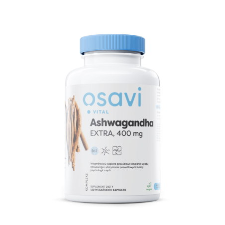 OSAVI Ashwagandha EXTRA 400 mg z wit. B12 (120 kaps.)